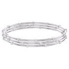 swarovski moonsun bangle  white  rhodium plated