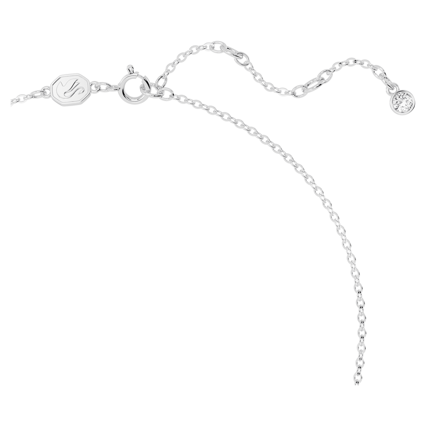 swarovski hyperbola necklace  bow  small  white  rhodium plated