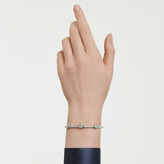 swarovski سوار chroma، قطع متنوع، شكل نجمة، لون أبيض، طلاء روديوم