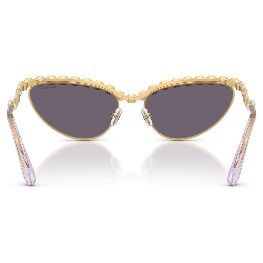 swarovski sunglasses  cat eye shape  purple
