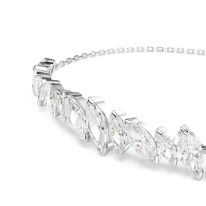 swarovski mesmera bracelet  marquise cut  white  rhodium plated