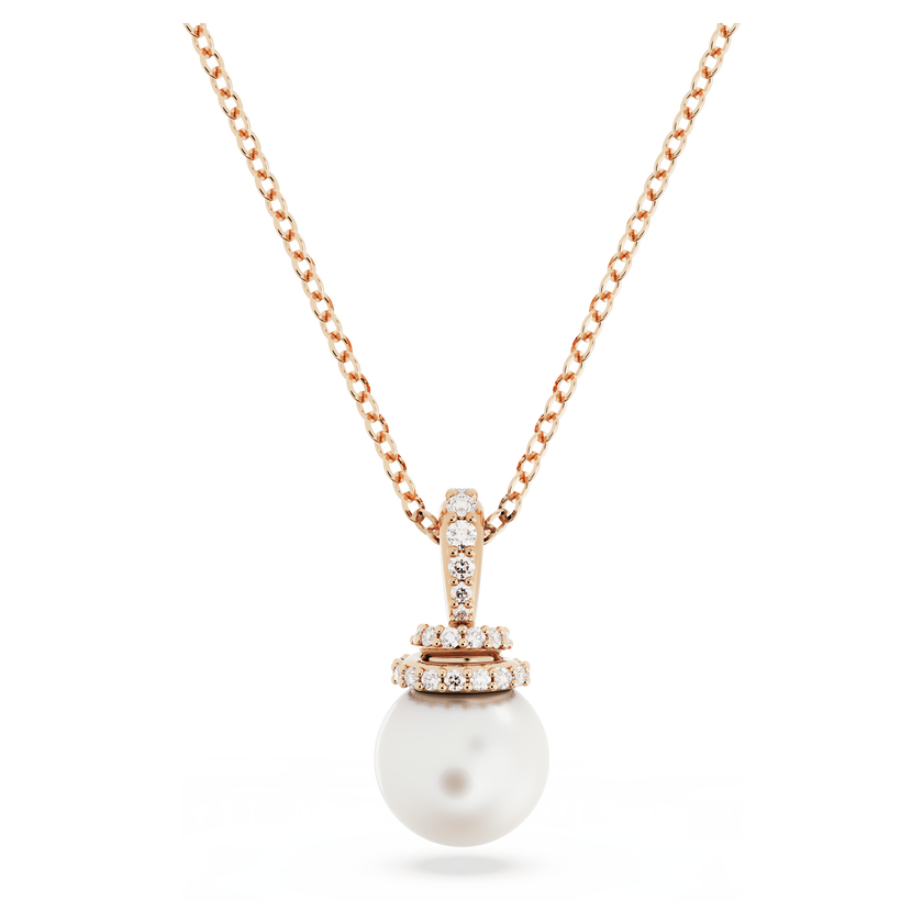 swarovski originally pendant  white  rose gold tone plated