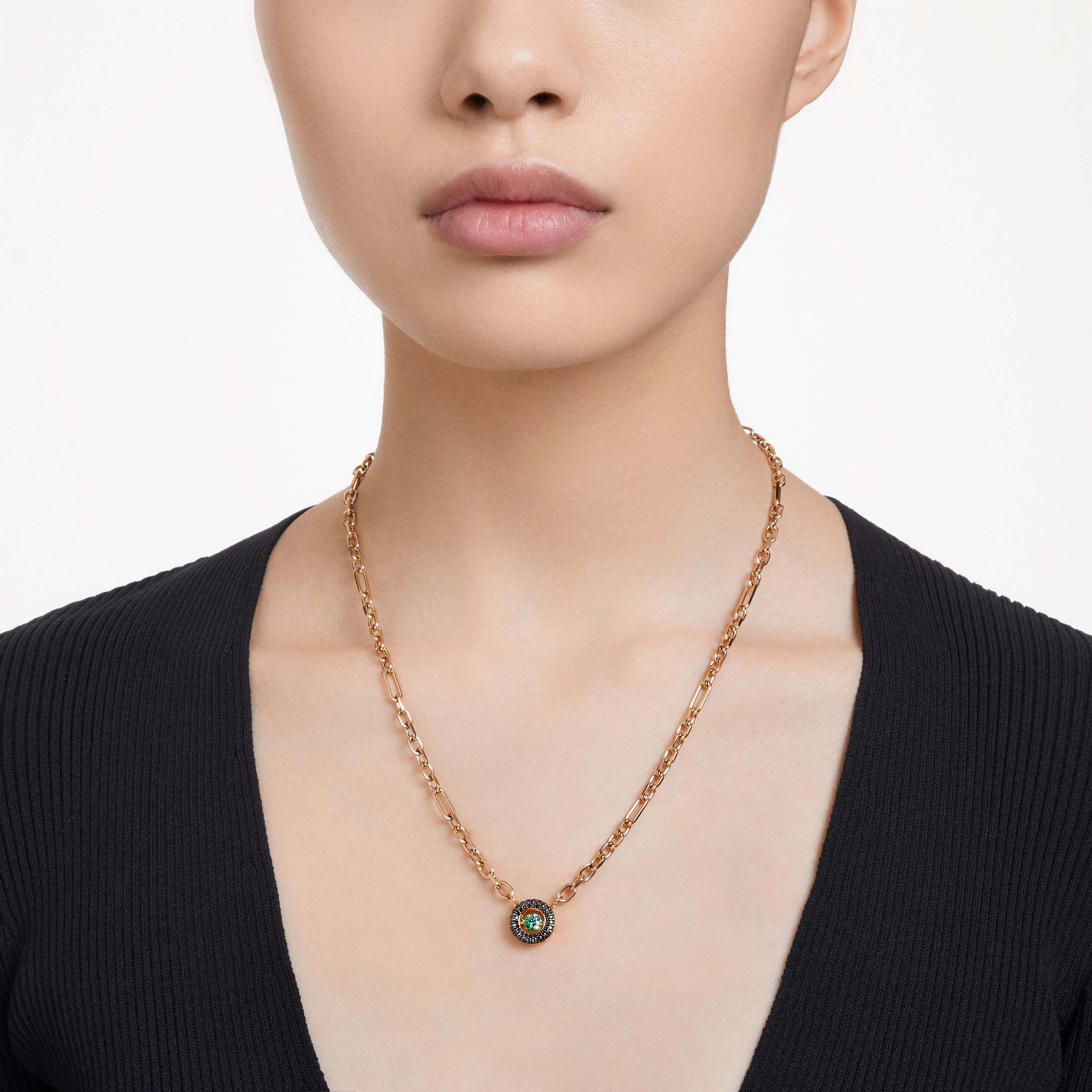 Buy Swarovski Swarovski Sparkling Dance pendant, Green, Gold-tone