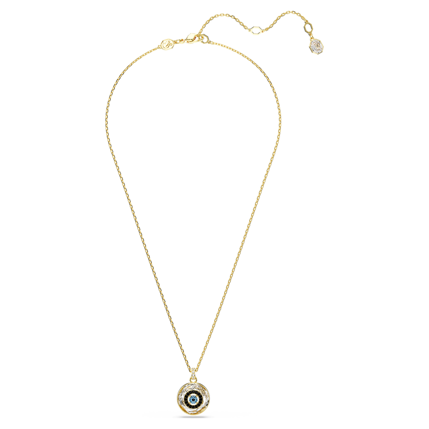 swarovski symbolica pendant  evil eye  small  multicolored  gold tone plated
