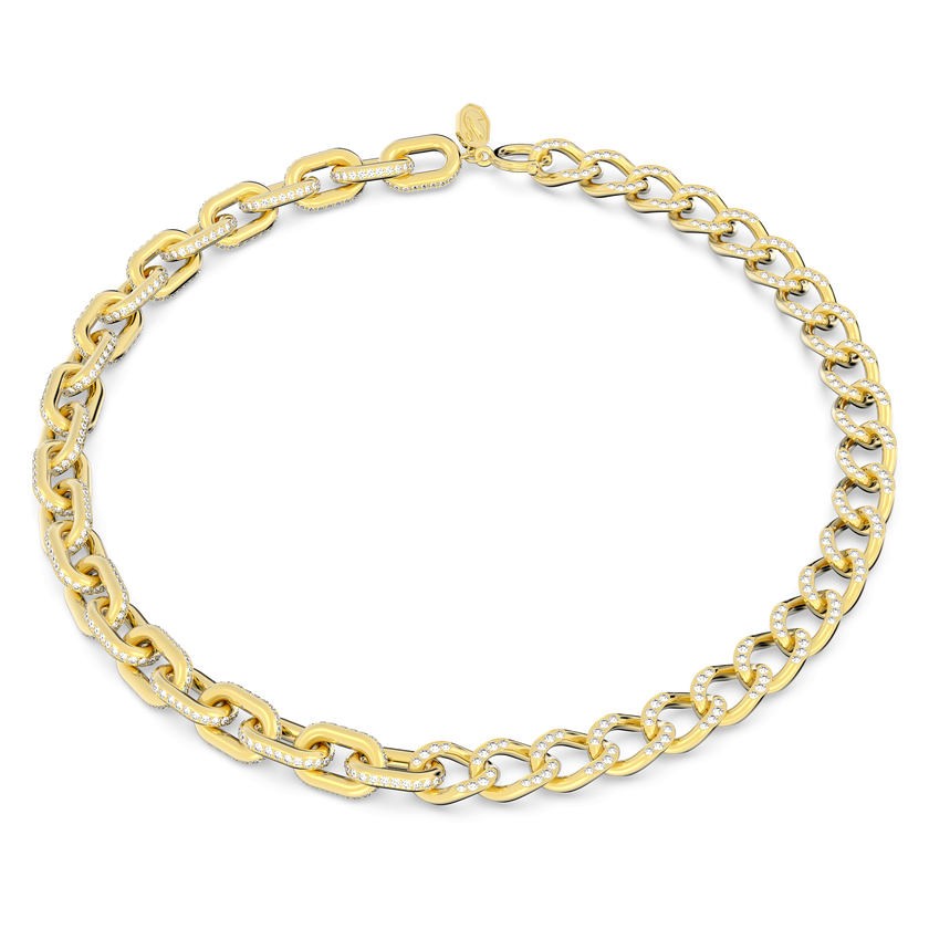 swarovski dextera necklace  pav   white  gold tone plated