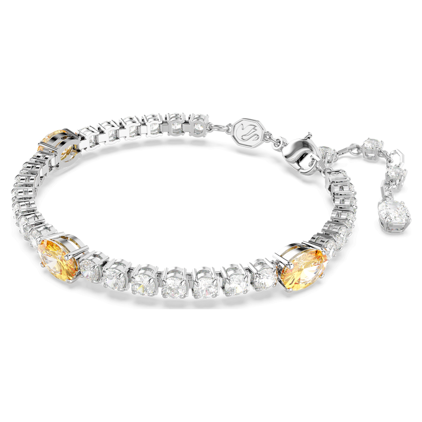 swarovski سوار matrix، قطع متنوع، لون أصفر، طلاء روديوم