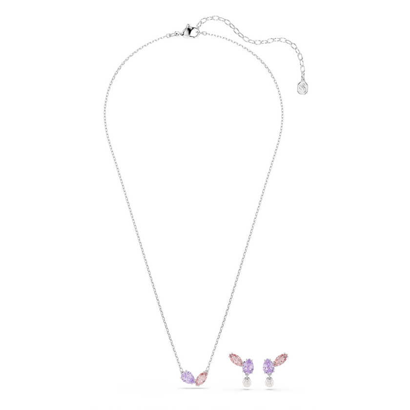 طقم ariana grande x swarovski، قطع متنوع، ألوان متعددة، طلاء روديوم