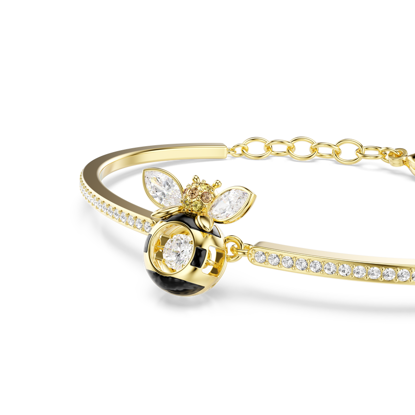 swarovski سوار idyllia، قطع متنوع، شكل نحلة، ألوان متعددة، لمسة نهائية من الذهب عيار 18 قيراط