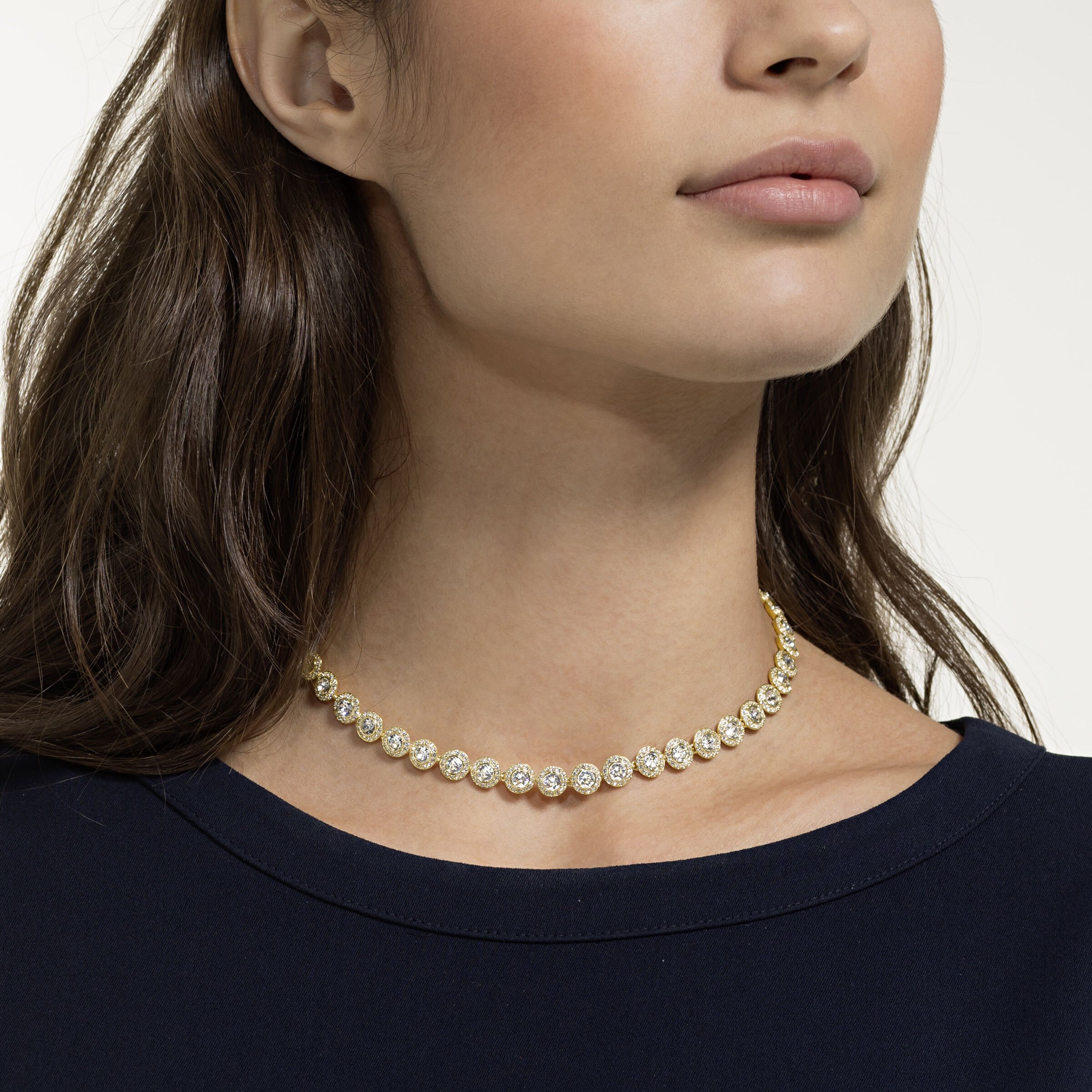 Buy Swarovski Angelic Necklace White Gold tone plated
