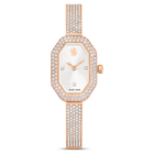 swarovski dextera bangle watch  swiss made  metal bracelet  rose gold tone  rose gold tone finish