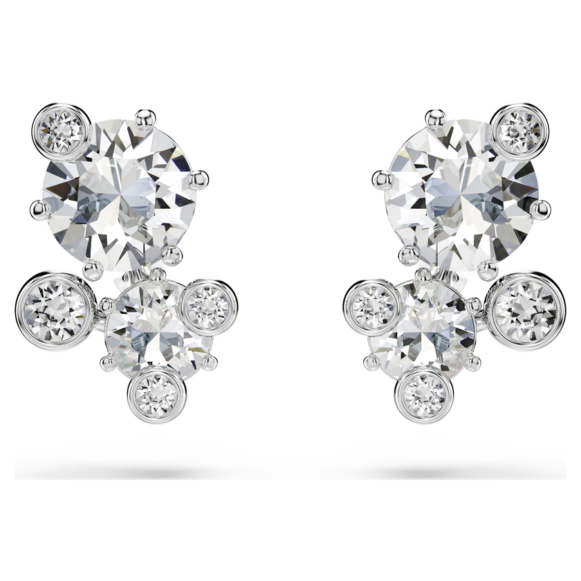 swarovski طقم constella، قطع متنوع، لون أبيض، طلاء روديوم