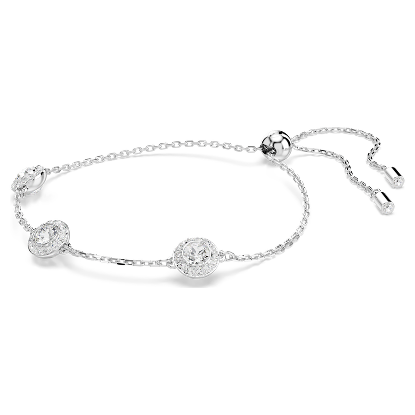 swarovski سوار una angelic، قطع مستدير، حليات ثنائية الوجه، لون أبيض، طلاء روديوم