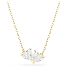 swarovski mesmera attract necklace  heart  white  gold tone plated