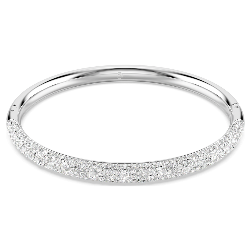 swarovski sublima bangle  snow pav   white  rhodium plated