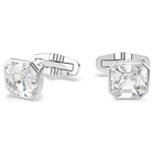 swarovski millenia cufflinks  octagon cut  white  rhodium plated