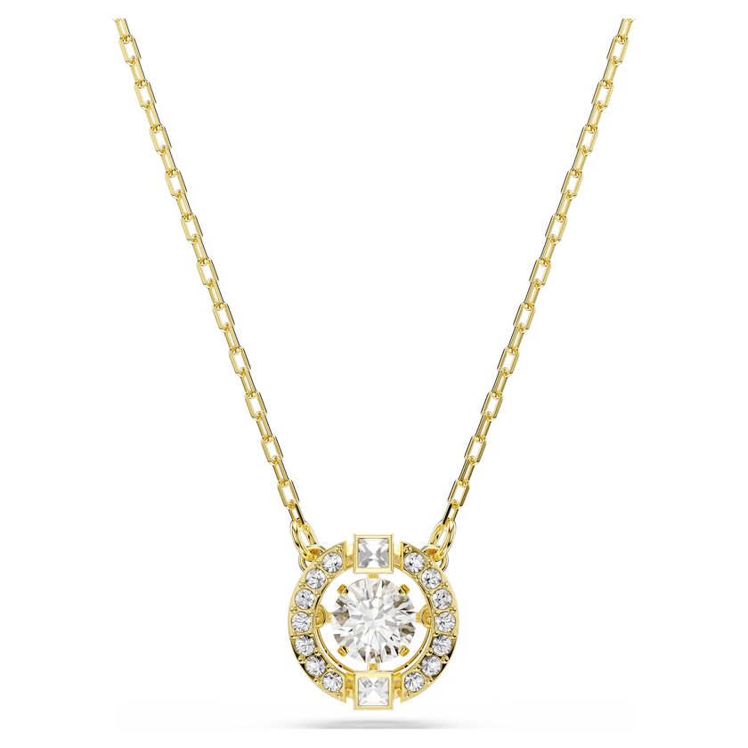 swarovski قلادة una angelic، قطع متنوع، لون أبيض، لمسة نهائية من الذهب عيار 18 قيراط