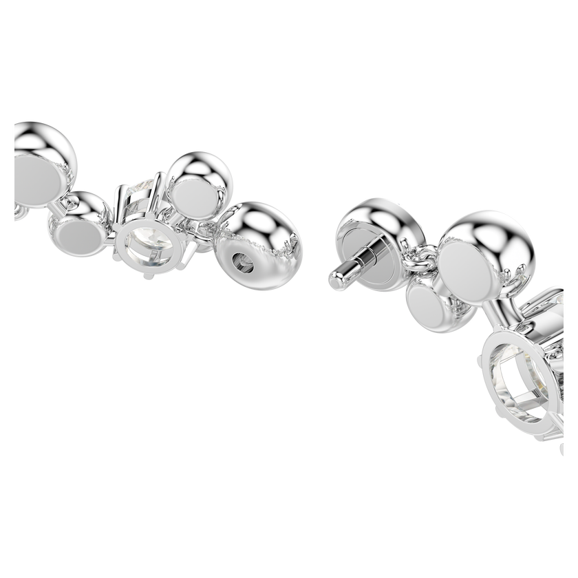 swarovski constella bracelet  mixed cuts  white  rhodium plated