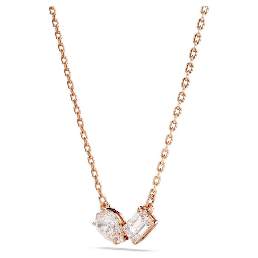 swarovski mesmera set  mixed cuts  white  rose gold tone plated