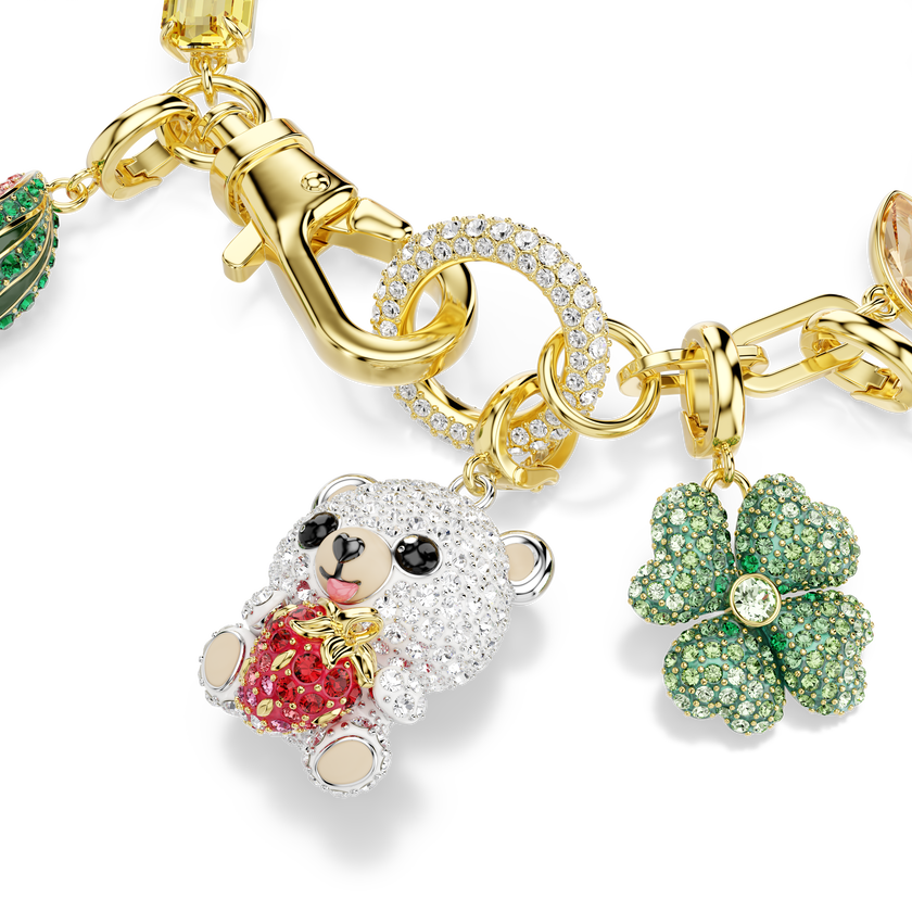 swarovski idyllia bracelet  mixed cuts  mixed motifs  multicolored  18k gold finish