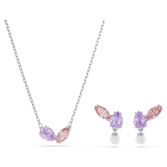 طقم ariana grande x swarovski، قطع متنوع، ألوان متعددة، طلاء روديوم