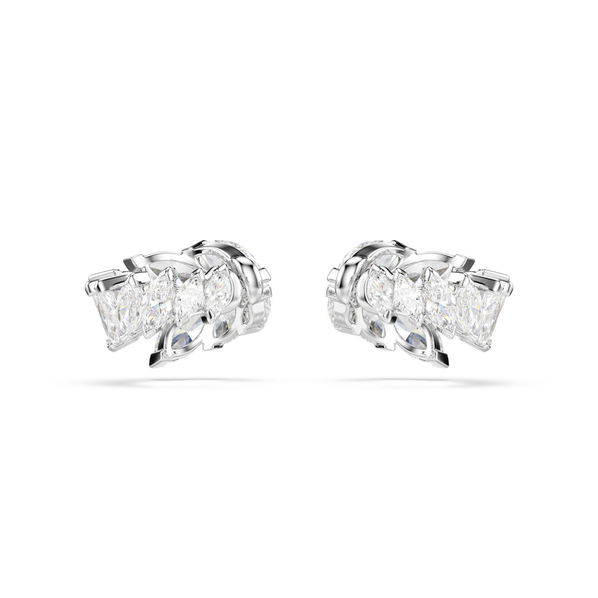 swarovski mesmera ear cuffs  marquise cut  white  rhodium plated