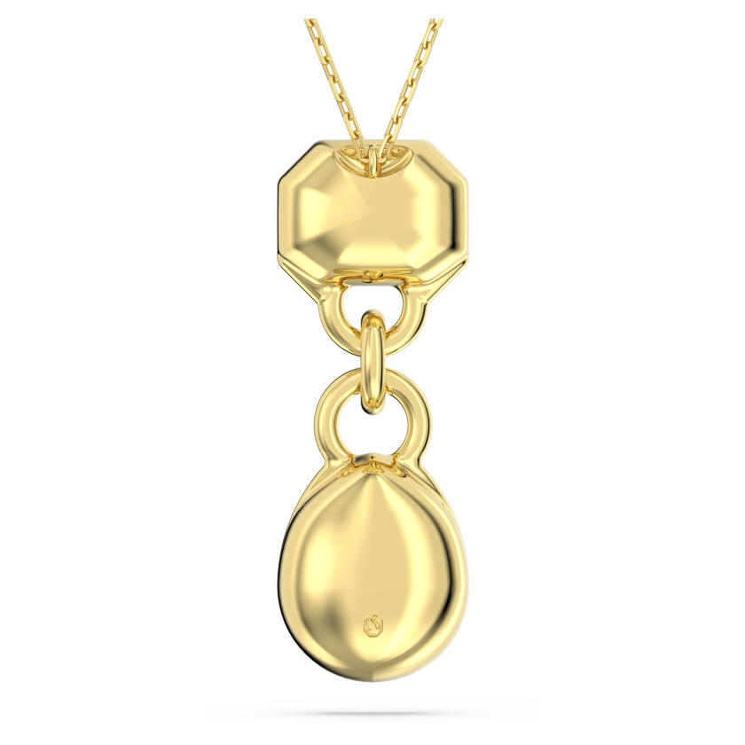 swarovski dextera pendant  mixed cuts  white  gold tone plated