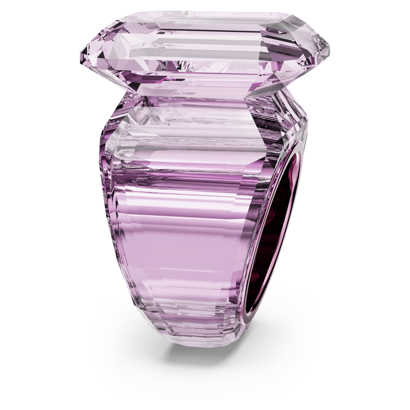 swarovski lucent cocktail ring  pink