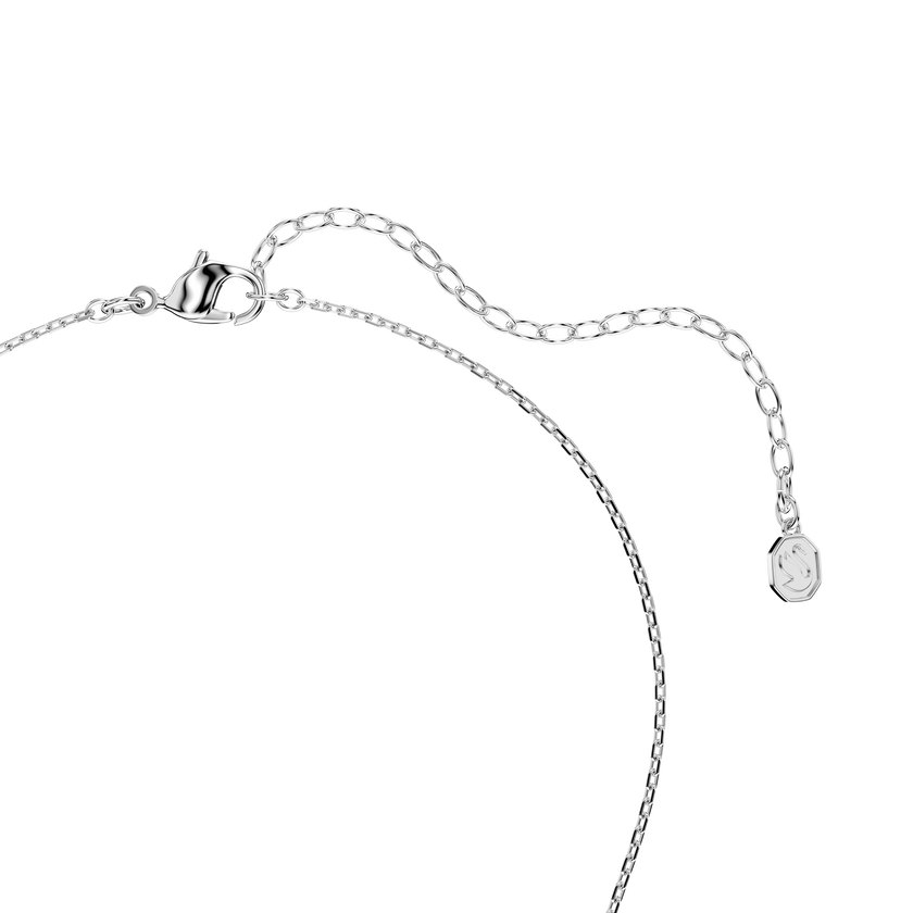 swarovski idyllia pendant  mixed cuts  snowflake  white  rhodium plated