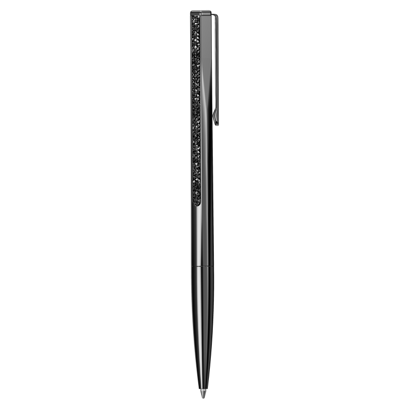 swarovski crystal shimmer ballpoint pen  black  black lacquered
