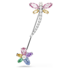 ariana grande x swarovski brooch  mixed cuts  dragonfly  multicolored  rhodium plated