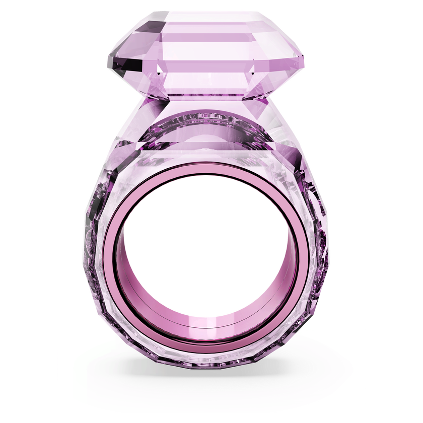 swarovski lucent cocktail ring  pink