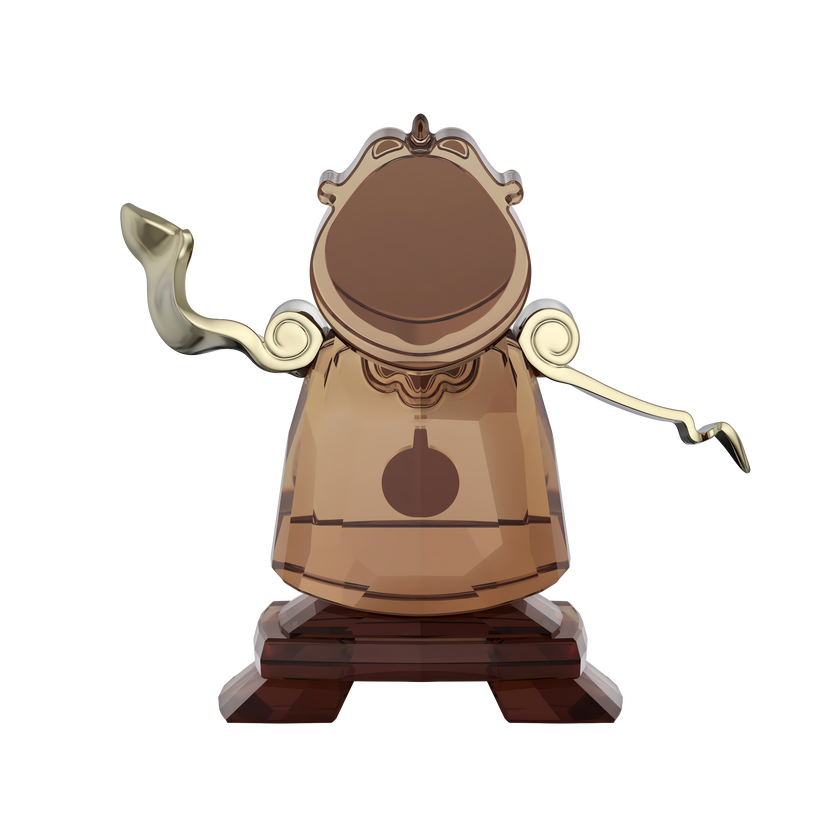 swarovski مجسم شخصية cogsworth من مجموعة beauty and the beast