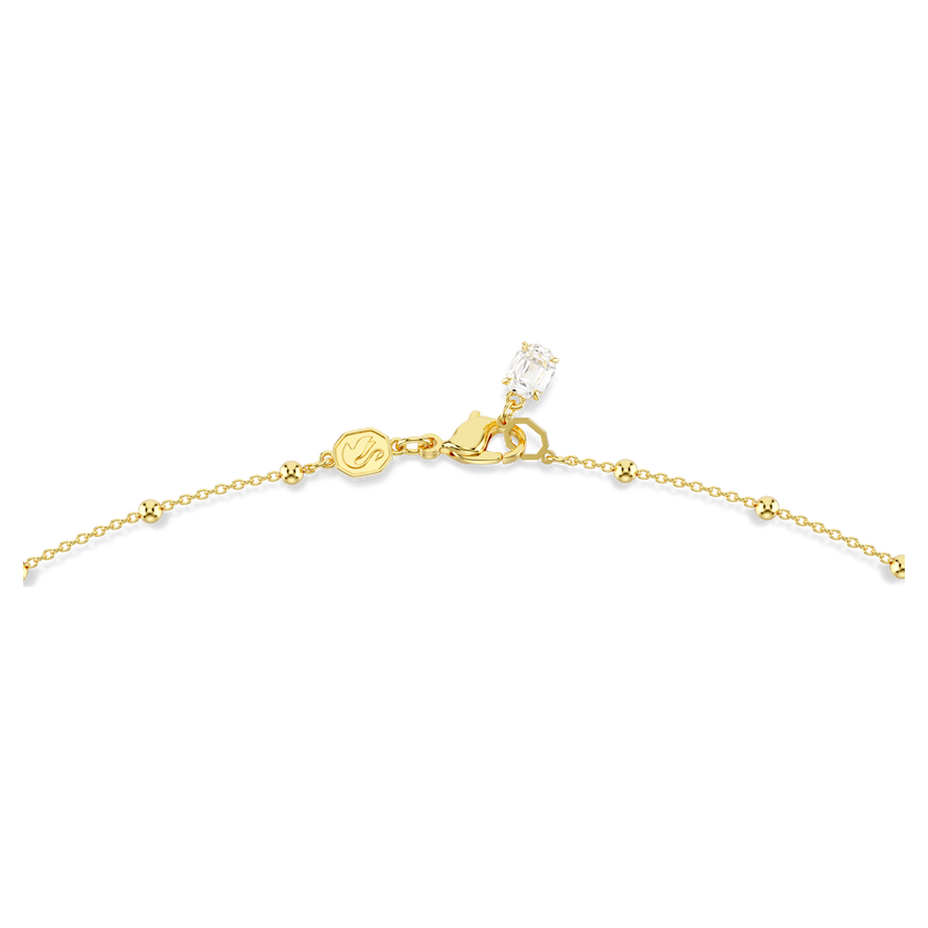 swarovski imber strandage  round cut  white  18k gold finish