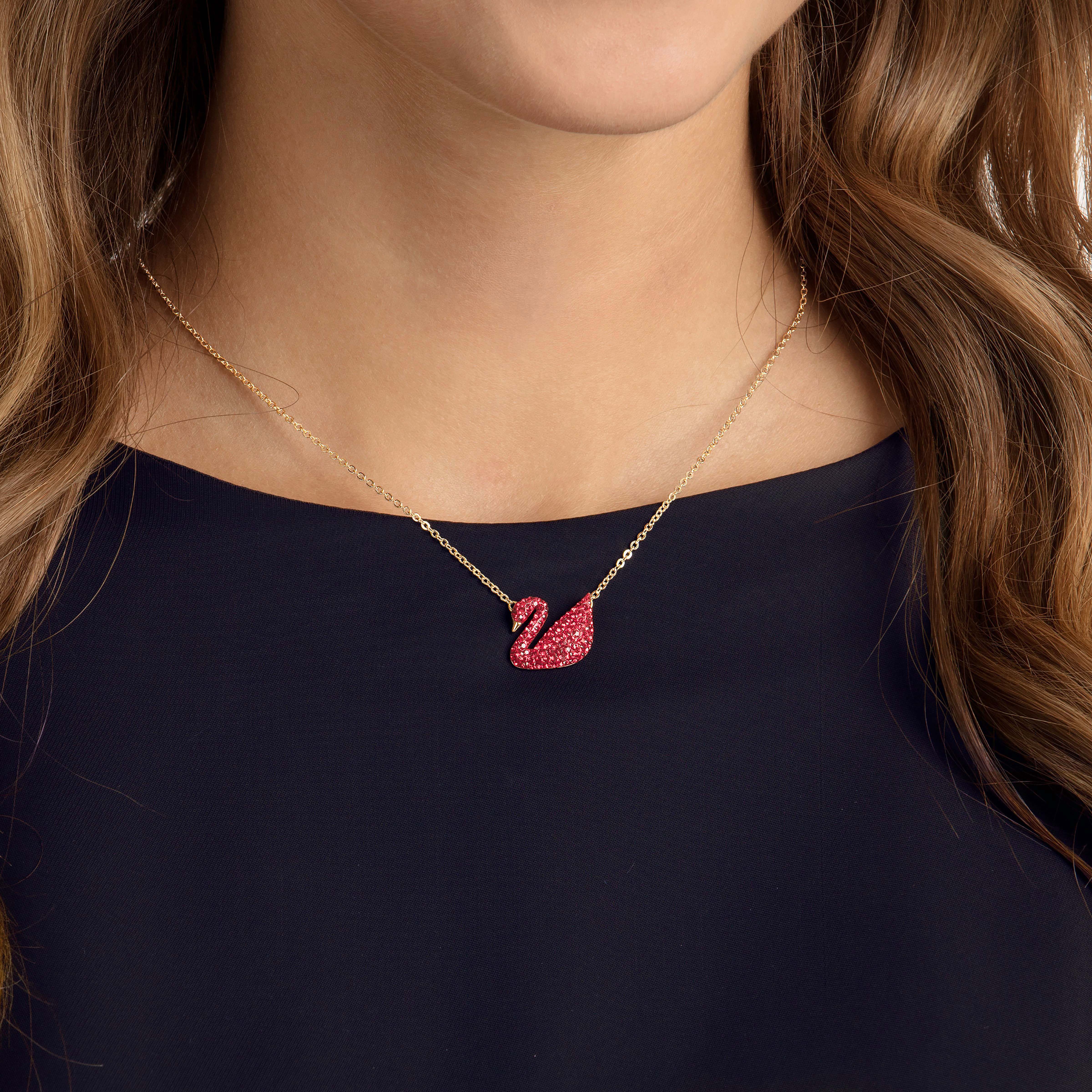 Swarovski online swan necklace