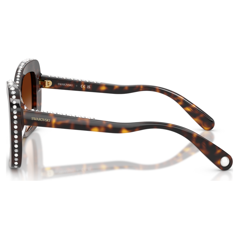 swarovski sunglasses  butterfly shape  sk6062u  brown