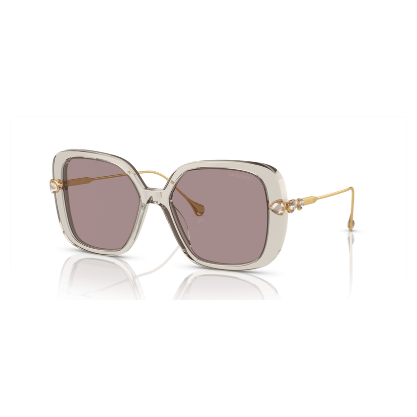 swarovski sunglasses  oversized  square shape  sk6011el  purple