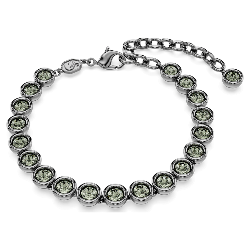 swarovski سوار imber، قطع مُستدير، لون أسود، طلاء روثينيوم