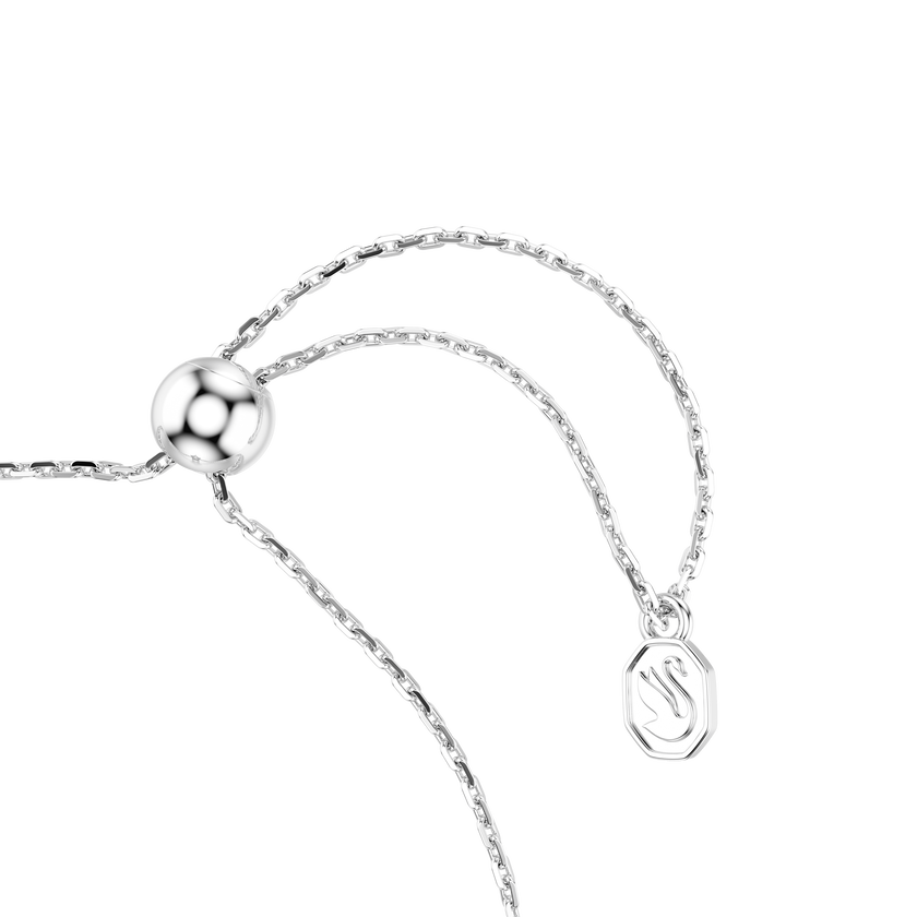 swarovski sublima bracelet  round cut  star  white  rhodium plated