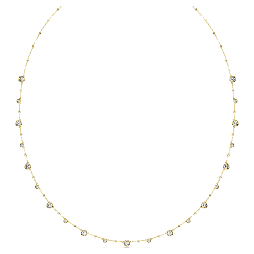 swarovski imber strandage  round cut  white  18k gold finish