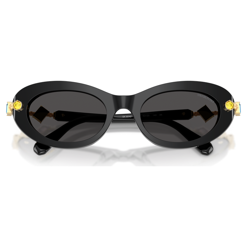 swarovski sunglasses  pillow shape  black
