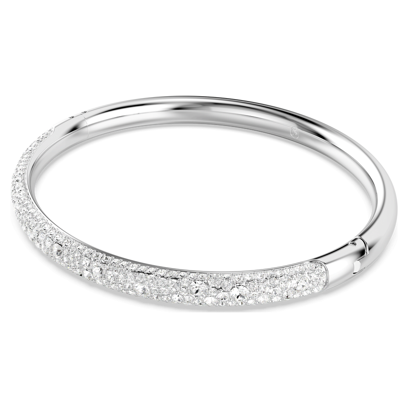 swarovski sublima bangle  snow pav   white  rhodium plated