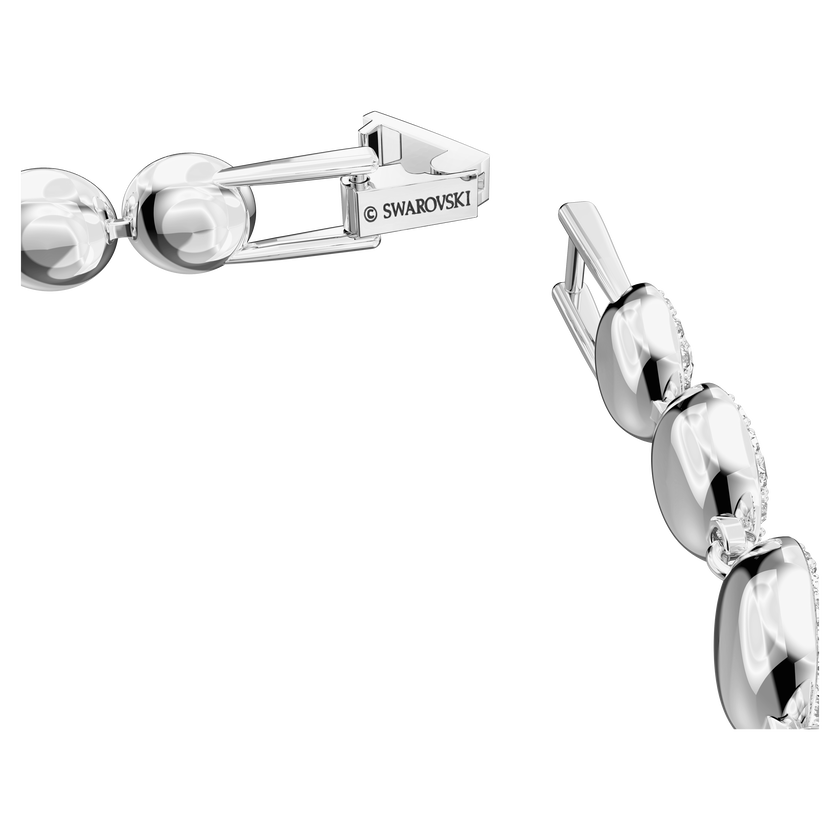swarovski طقم una angelic، طقم من 3 قطع، قطع مُستدير، لون أبيض، طلاء روديوم