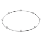 Constella necklace, Round cut, White, Rhodium plated