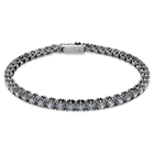 swarovski سوار matrix tennis، قطع مُستدير، لون رمادي، طلاء روثينيوم