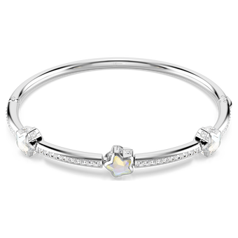 swarovski سوار chroma، قطع متنوع، شكل نجمة، لون أبيض، طلاء روديوم