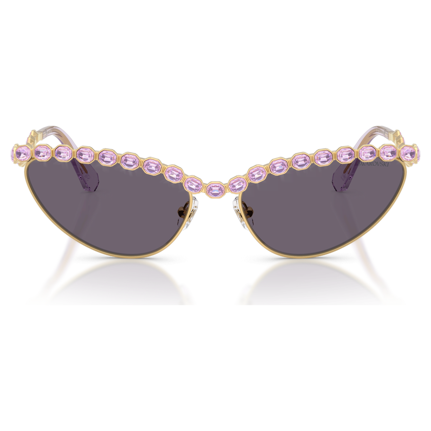 swarovski sunglasses  cat eye shape  purple