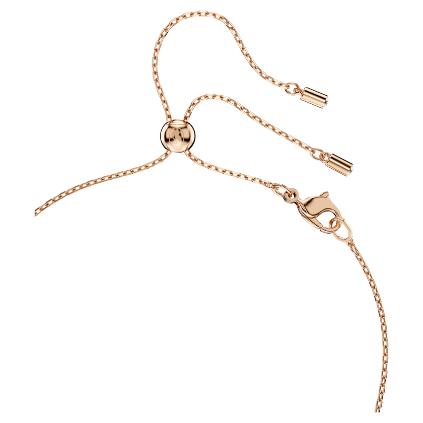 swarovski mesmera set  pear cut  round cut  white  rose gold tone plated