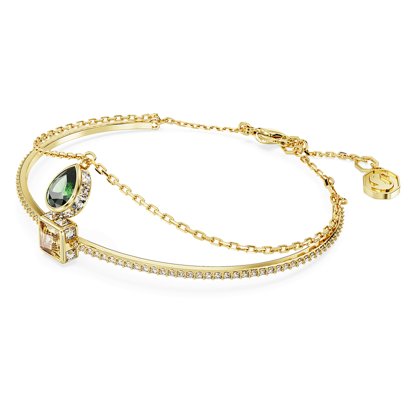 swarovski سوار chroma، قطع متنوع، ألوان متعددة، طلاء بلون ذهبي