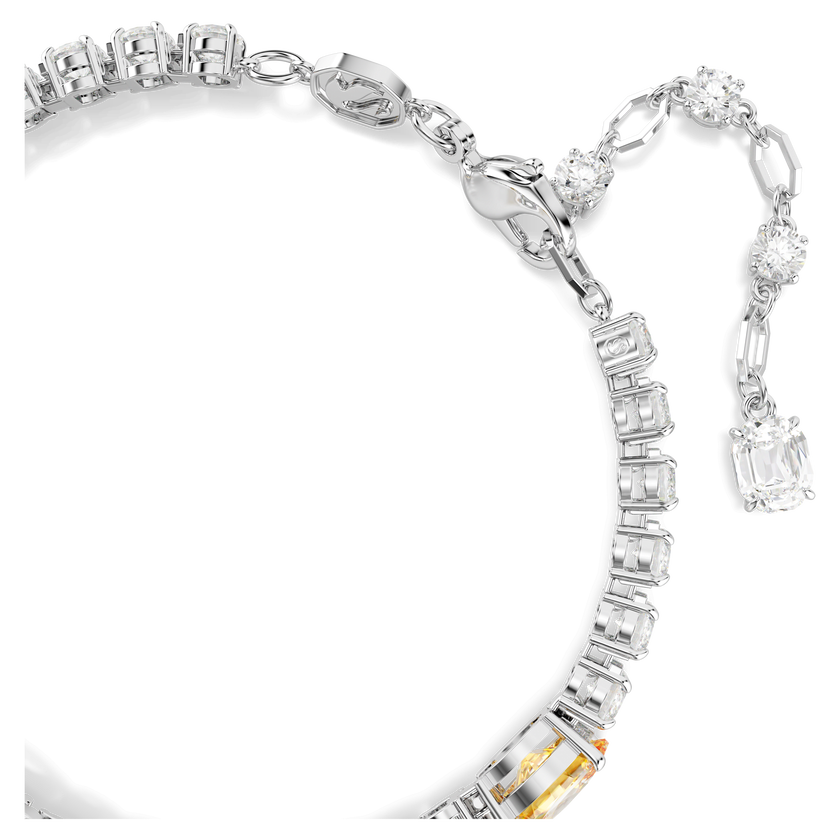 swarovski سوار matrix، قطع متنوع، لون أصفر، طلاء روديوم
