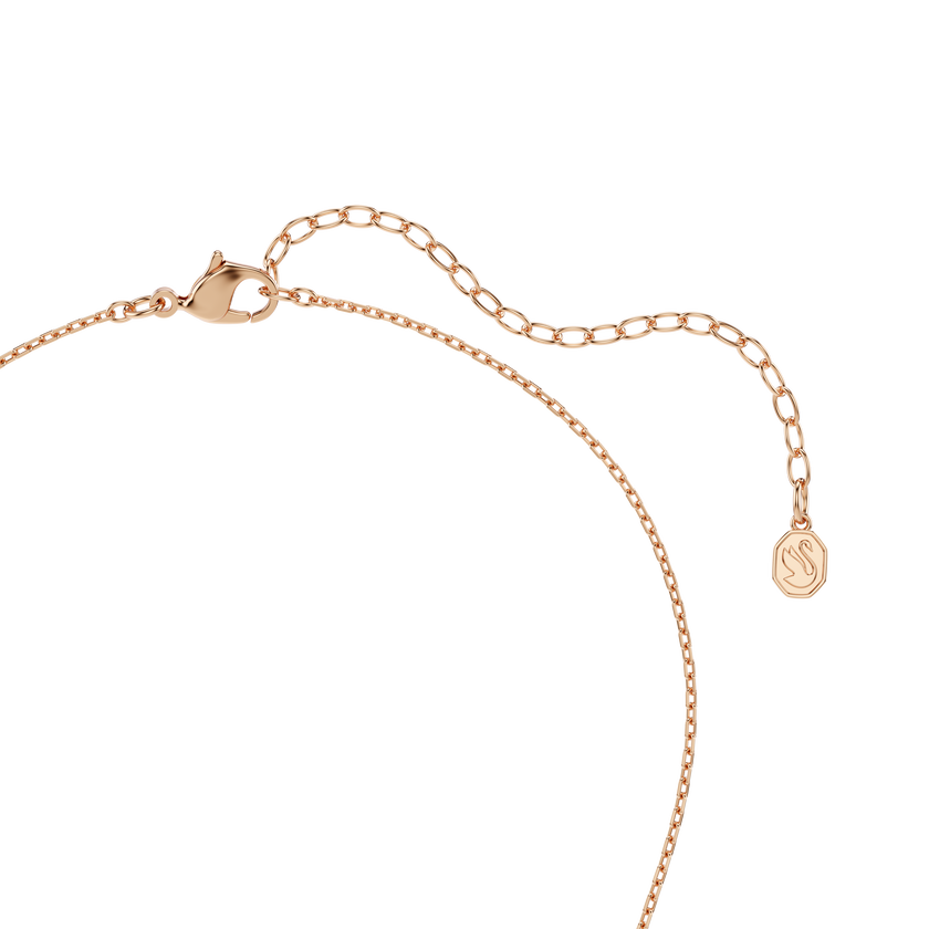 swarovski idyllia set  mixed cuts  heart with arrow  white  rose gold tone plated